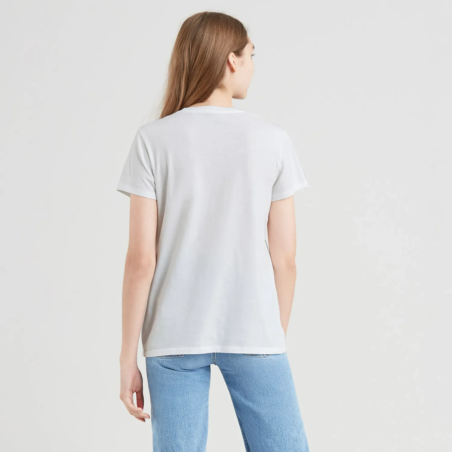 Polo Levis Manga Corta Mujer Perfect Tee Levis color blanco | Platanitos