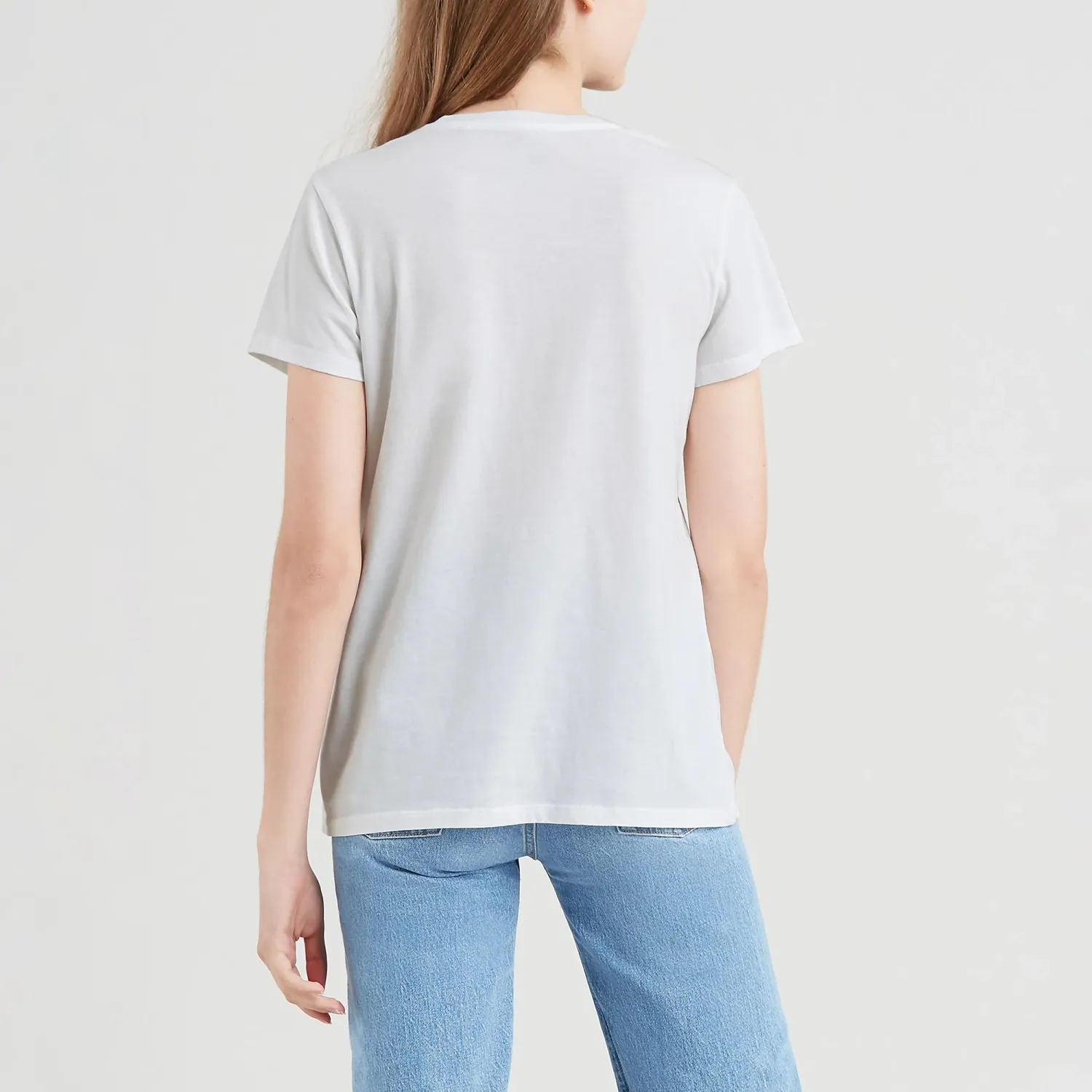Polo Levis Manga Corta Mujer Perfect Tee Levis color blanco | Platanitos