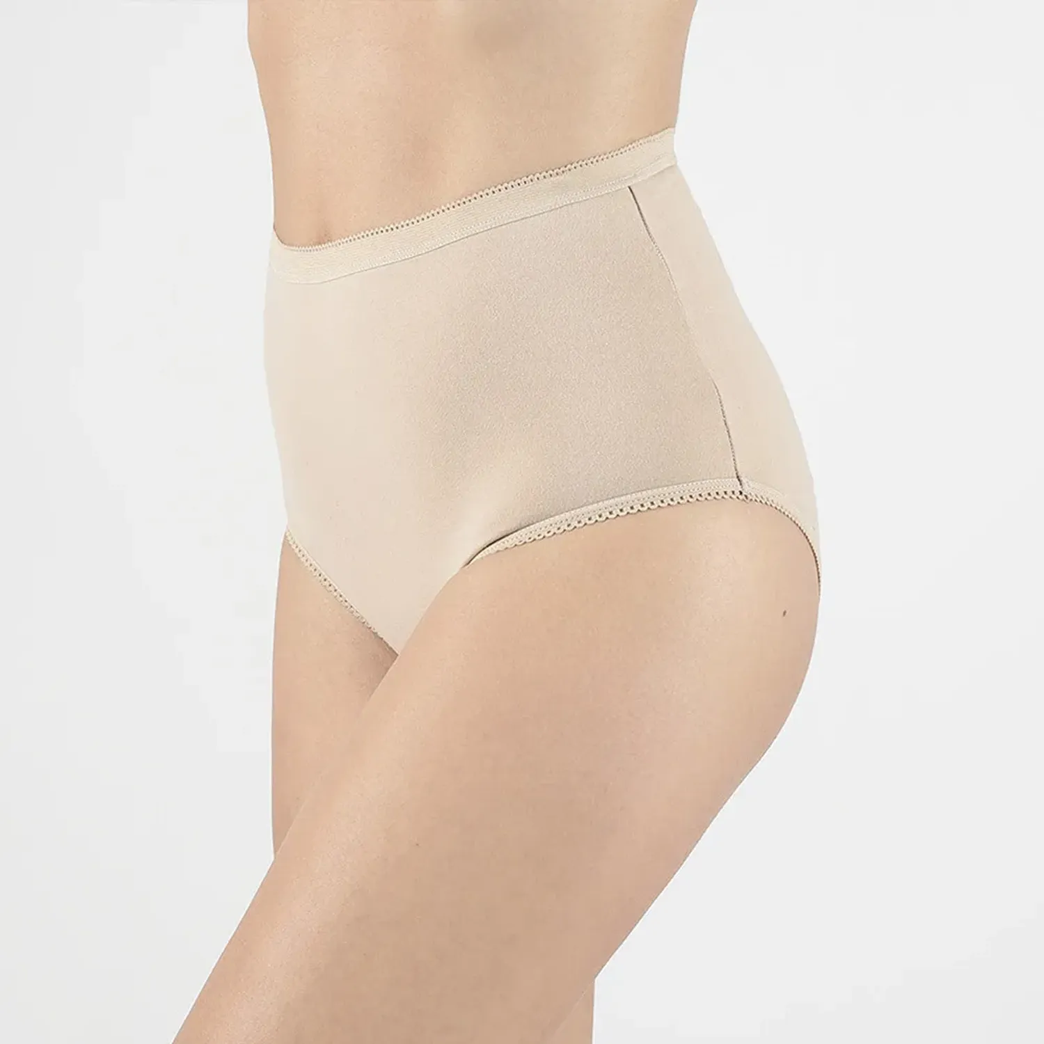 Calzon Kayser Mujer Trusa Maxi Algodon color beige | Platanitos