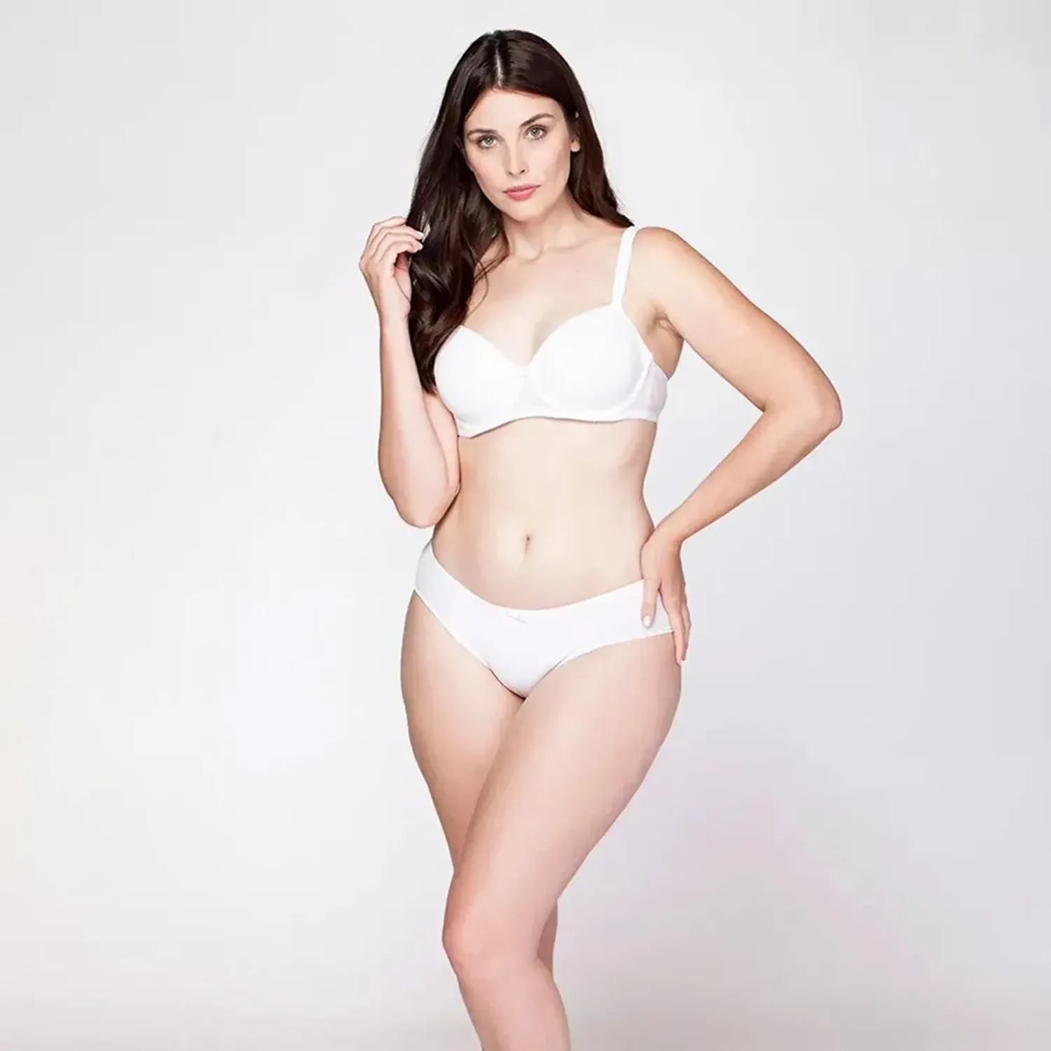 Sosten Kayser Mujer Microfibra color blanco | Platanitos