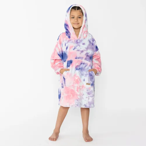Pijama Kayser Niña Camisola Coral Fleece color morado | Platanitos