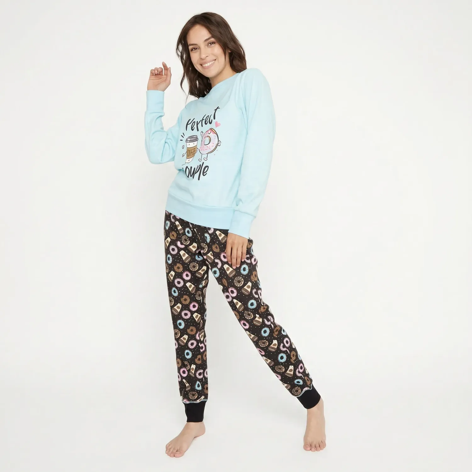 Kayser Pijama Kayser Mujer Algodon color turquesa | Platanitos