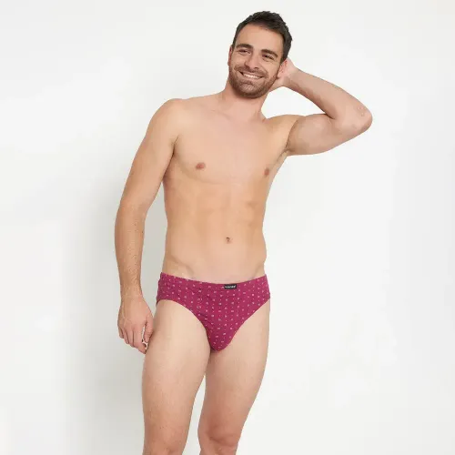 Trusa Kayser Slip Hombre Algodon color rojo | Platanitos