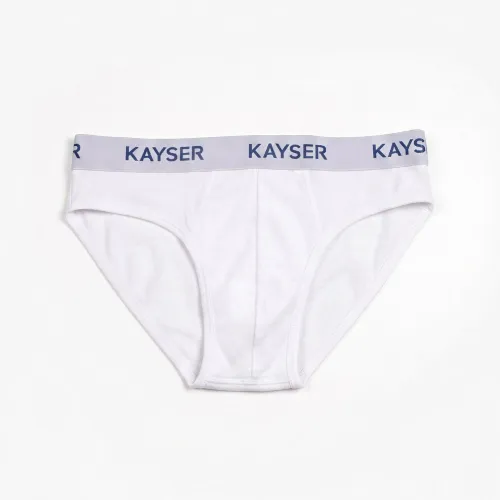 Trusa Kayser Slip Hombre Algodon color blanco | Platanitos