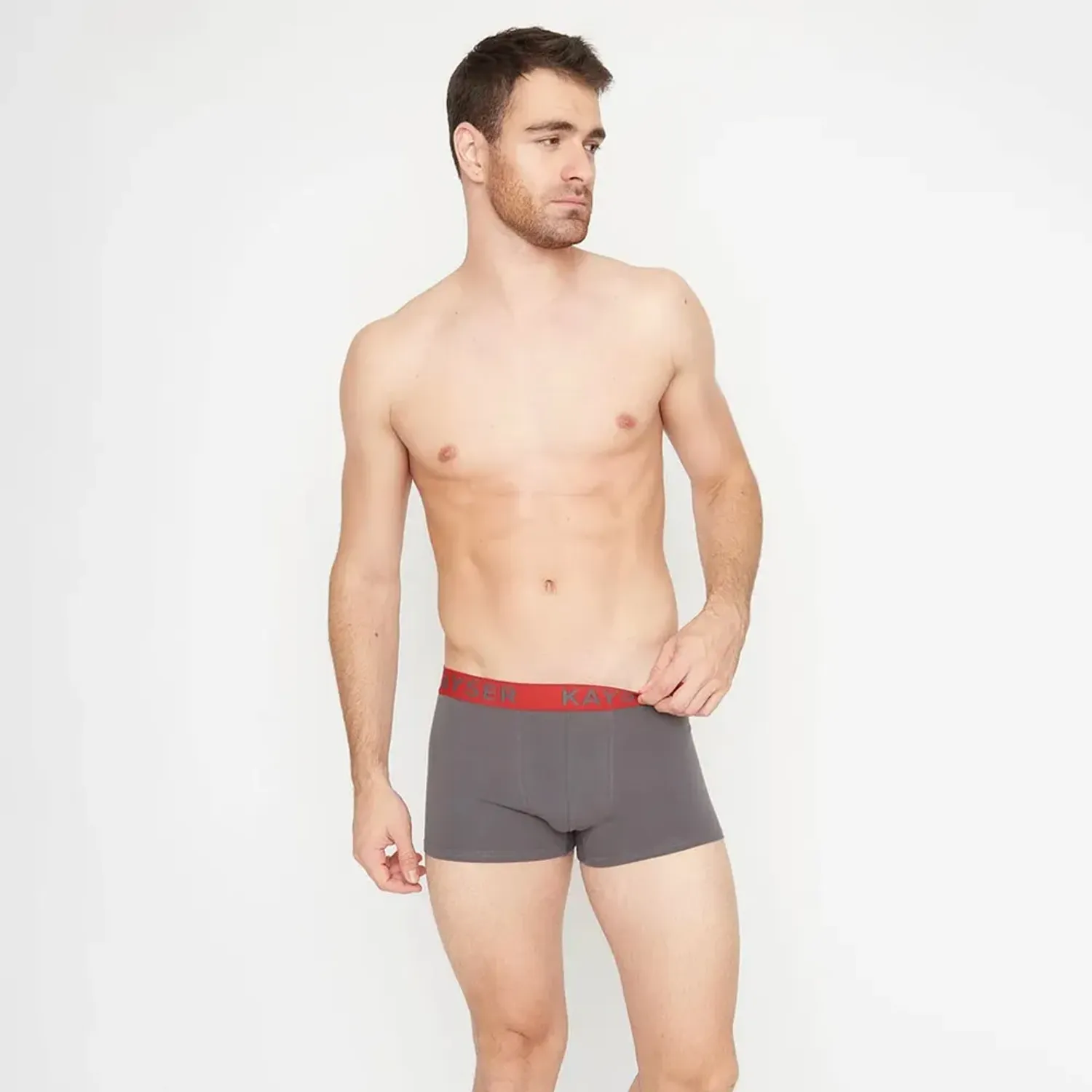 Boxer Kayser Hombre Algodon color gris | Platanitos