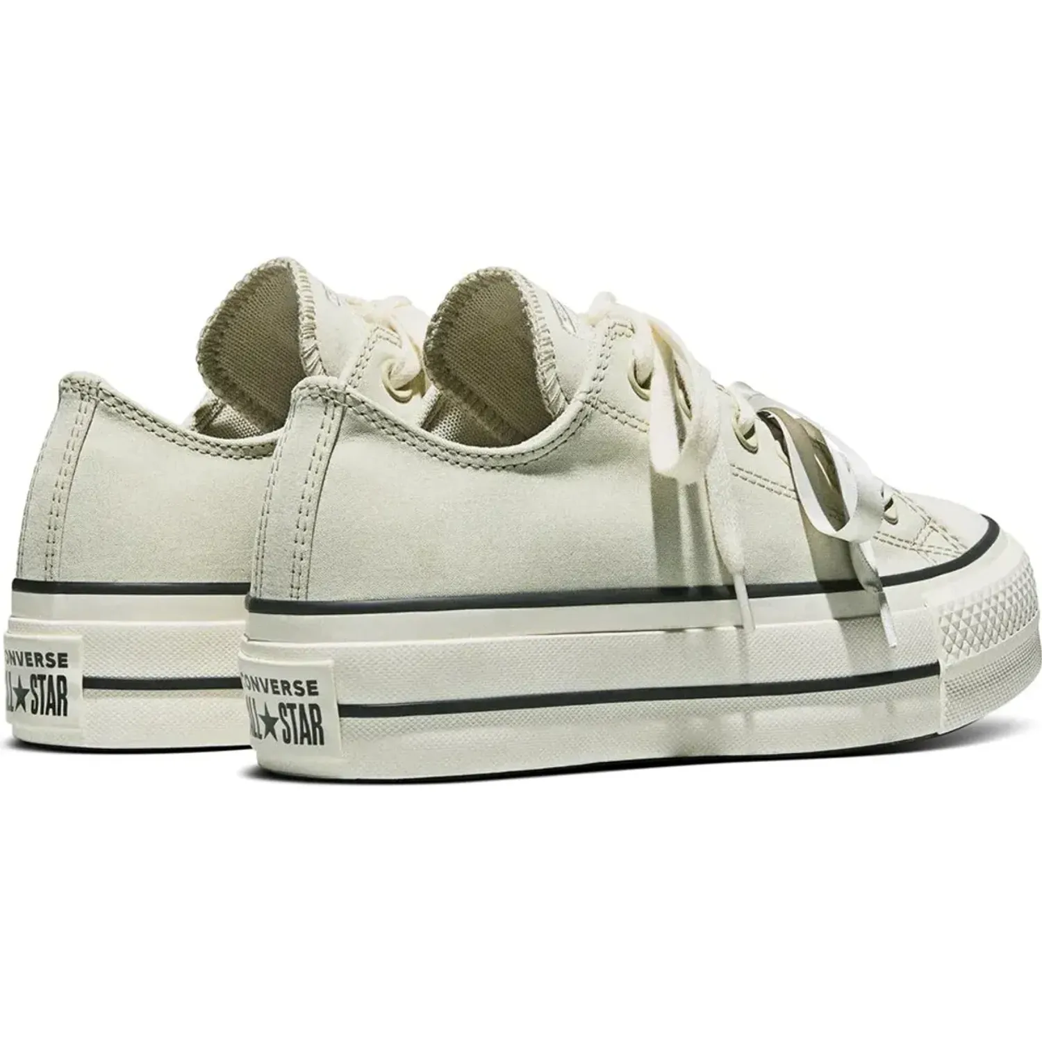 Zapatillas Converse Mujer Chuck Taylor All Star Lift Platform Peached Canvas color gris | Platanitos