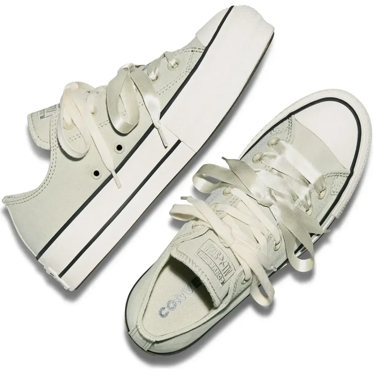 Zapatillas Converse Mujer Chuck Taylor All Star Lift Platform Peached Canvas color gris | Platanitos