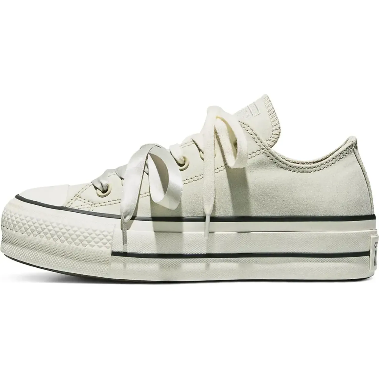 Zapatillas Converse Mujer Chuck Taylor All Star Lift Platform Peached Canvas color gris | Platanitos