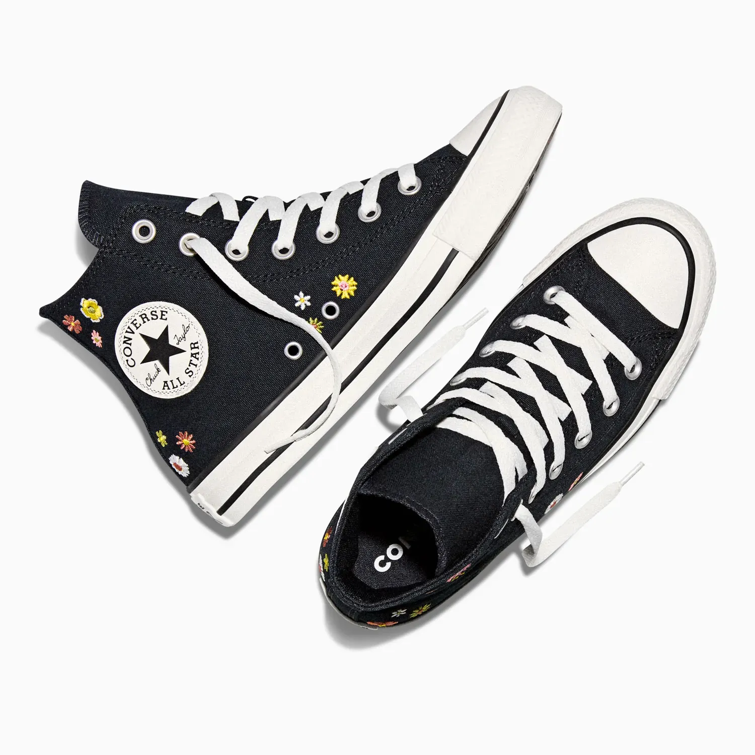 Converse Zapatillas Converse Mujer Chuck Taylor All Star Embroidered Florals color negro | Platanitos