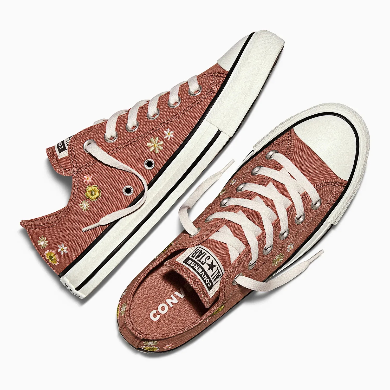 Zapatillas Converse Mujer Chuck Taylor All Star Embroidered Florals color naranja | Platanitos