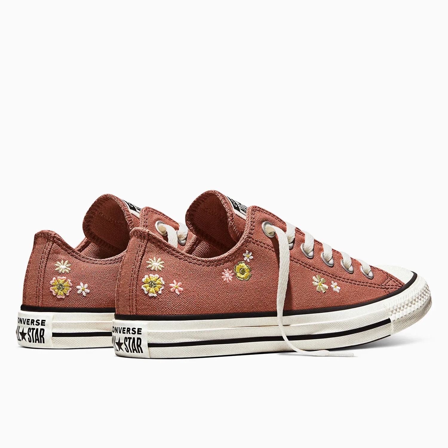 Zapatillas Converse Mujer Chuck Taylor All Star Embroidered Florals color naranja | Platanitos