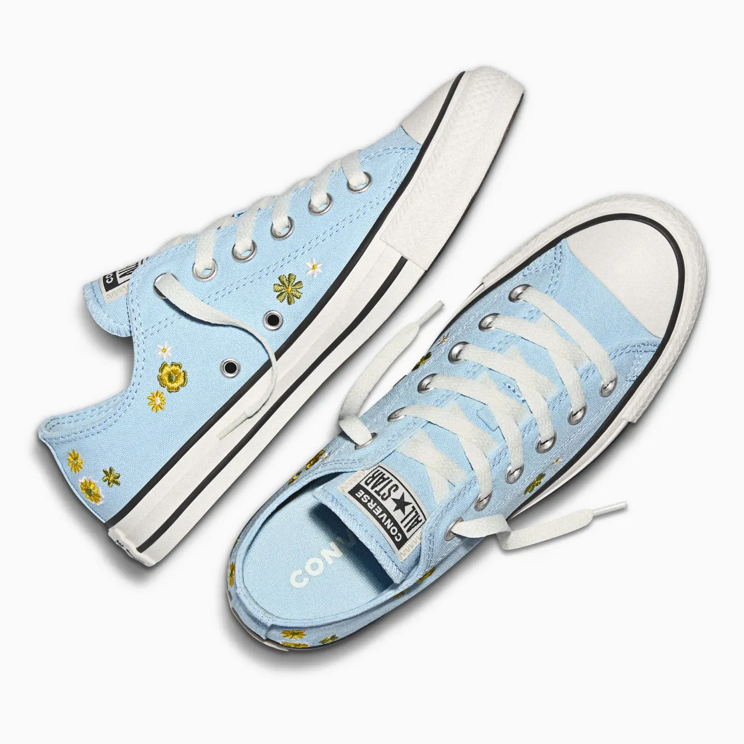 Converse Zapatillas Converse Mujer Chuck Taylor All Star Embroidered Florals color celeste | Platanitos