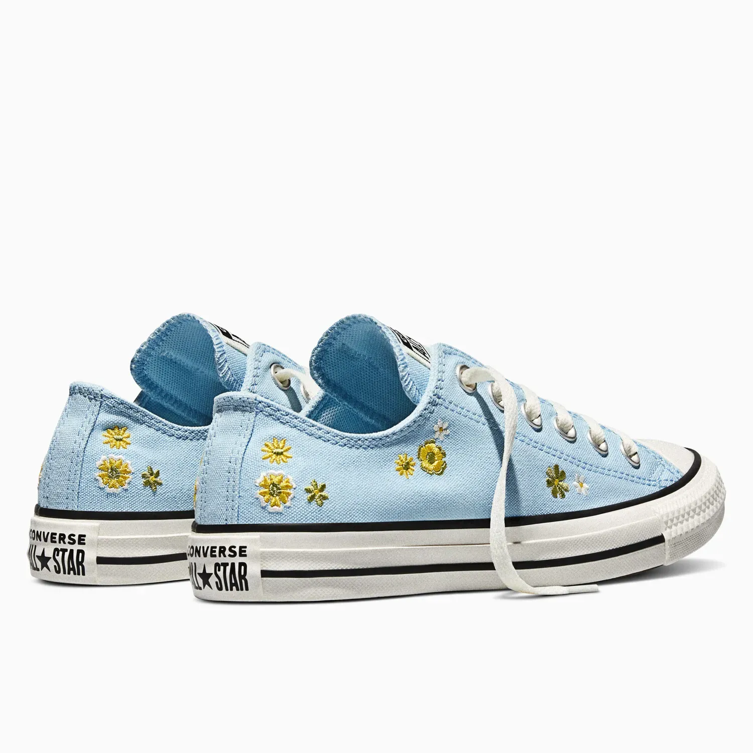 Converse Zapatillas Converse Mujer Chuck Taylor All Star Embroidered Florals color celeste | Platanitos