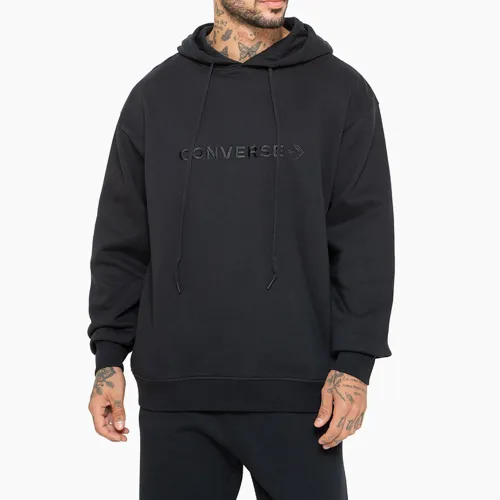 Hombre Converse Negro Polera Hombre Hoodie Retro Vibe
