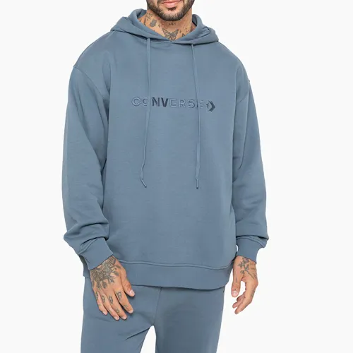 Hombre Converse Azul Polera Hombre Hoodie Retro Vibe