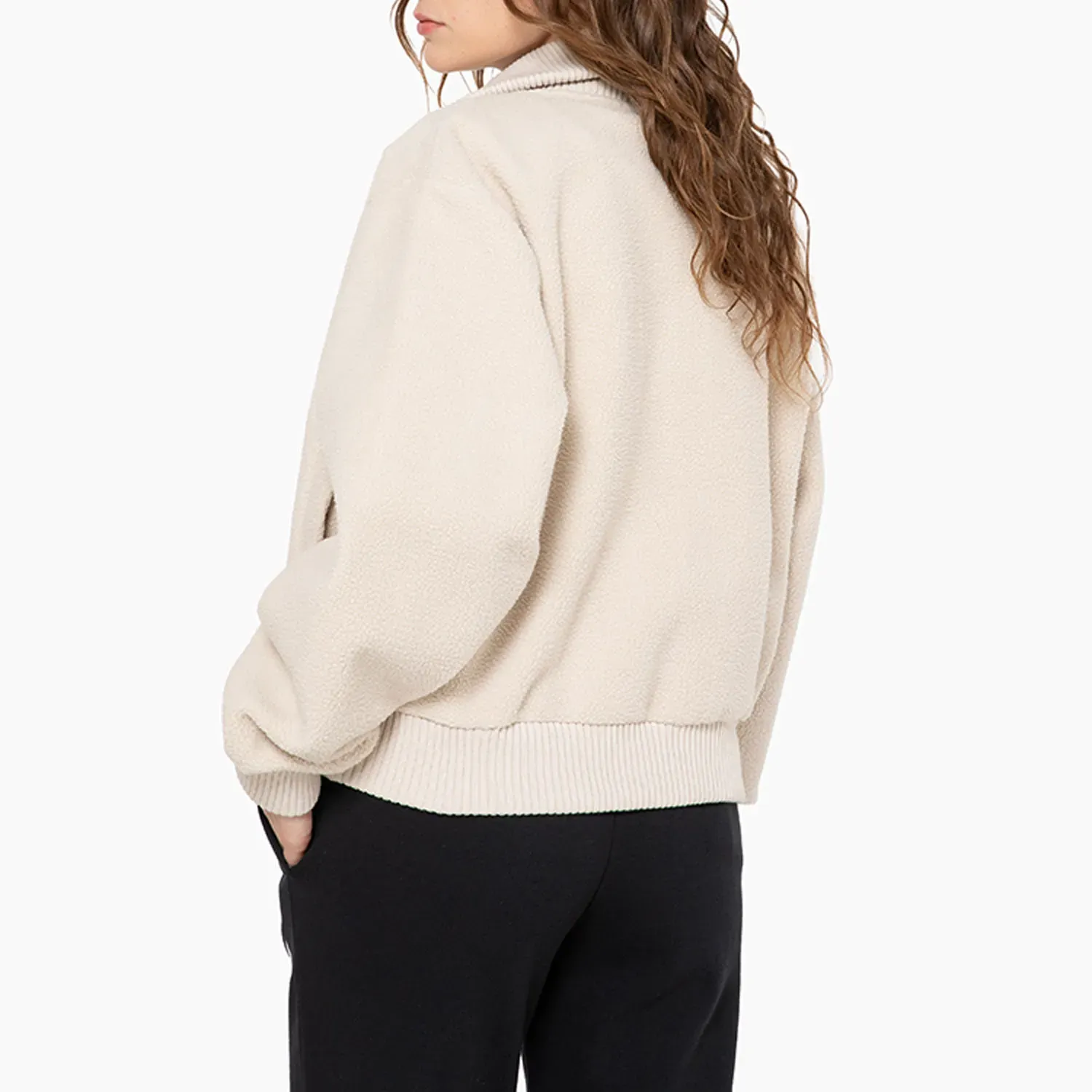 Converse Casaca Converse Mujer Sherpa Star Chevron color beige | Platanitos