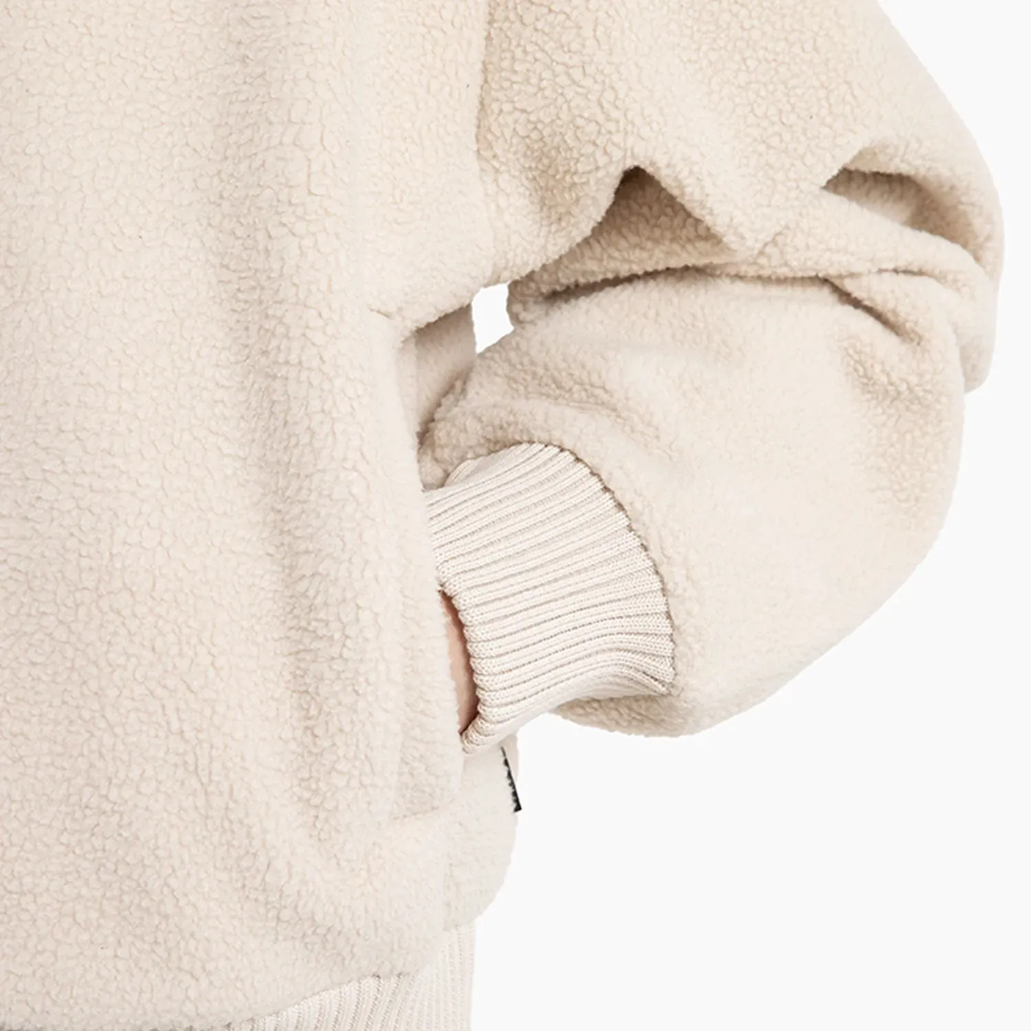 Converse Casaca Converse Mujer Sherpa Star Chevron color beige | Platanitos