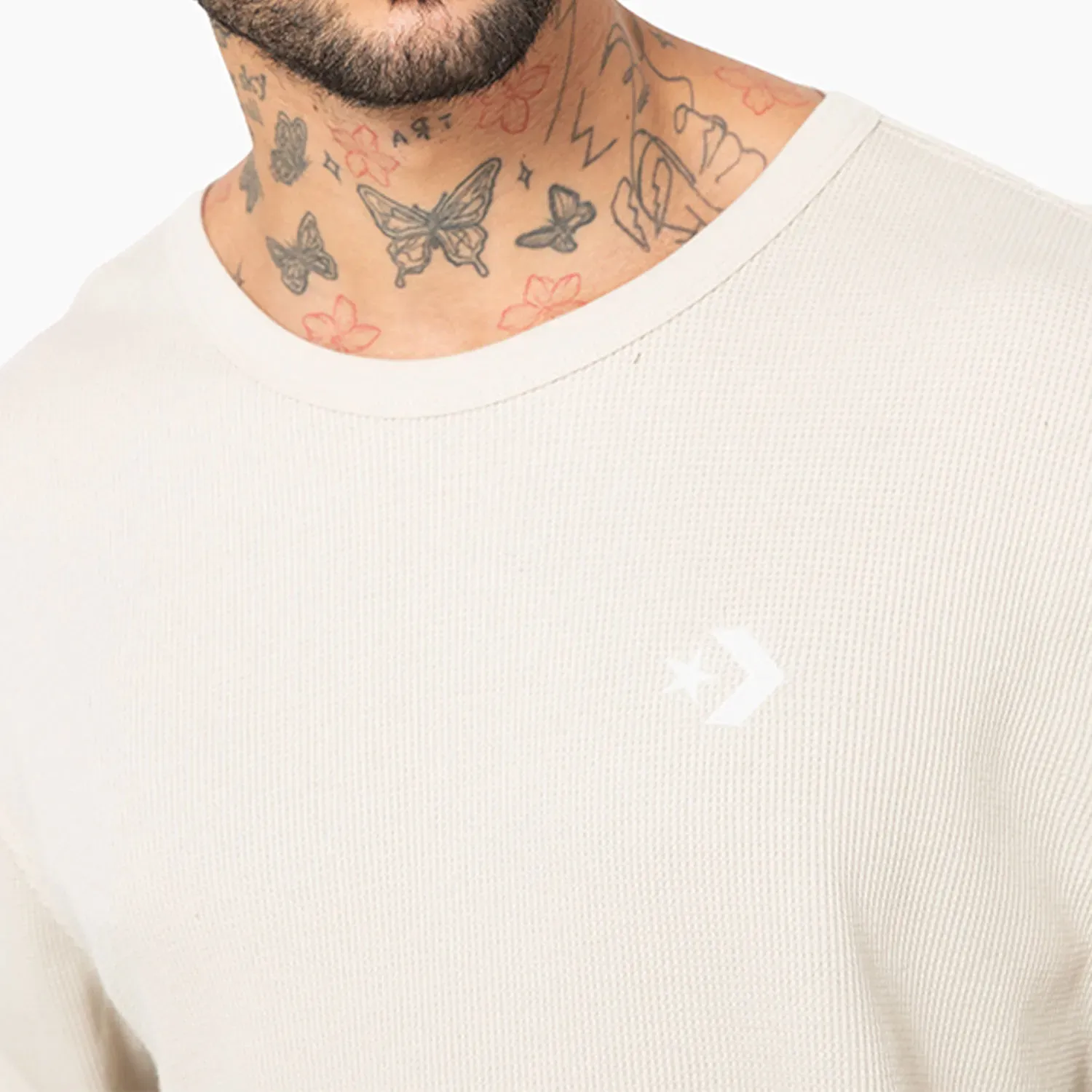 Converse Polera Converse Hombre Ml Small Star Chevron color beige | Platanitos