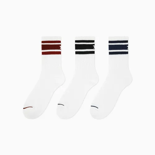 Pack Converse De 3 Medias Mujer Wm Sparkle C-Star 3pk Half Cr color blanco | Platanitos