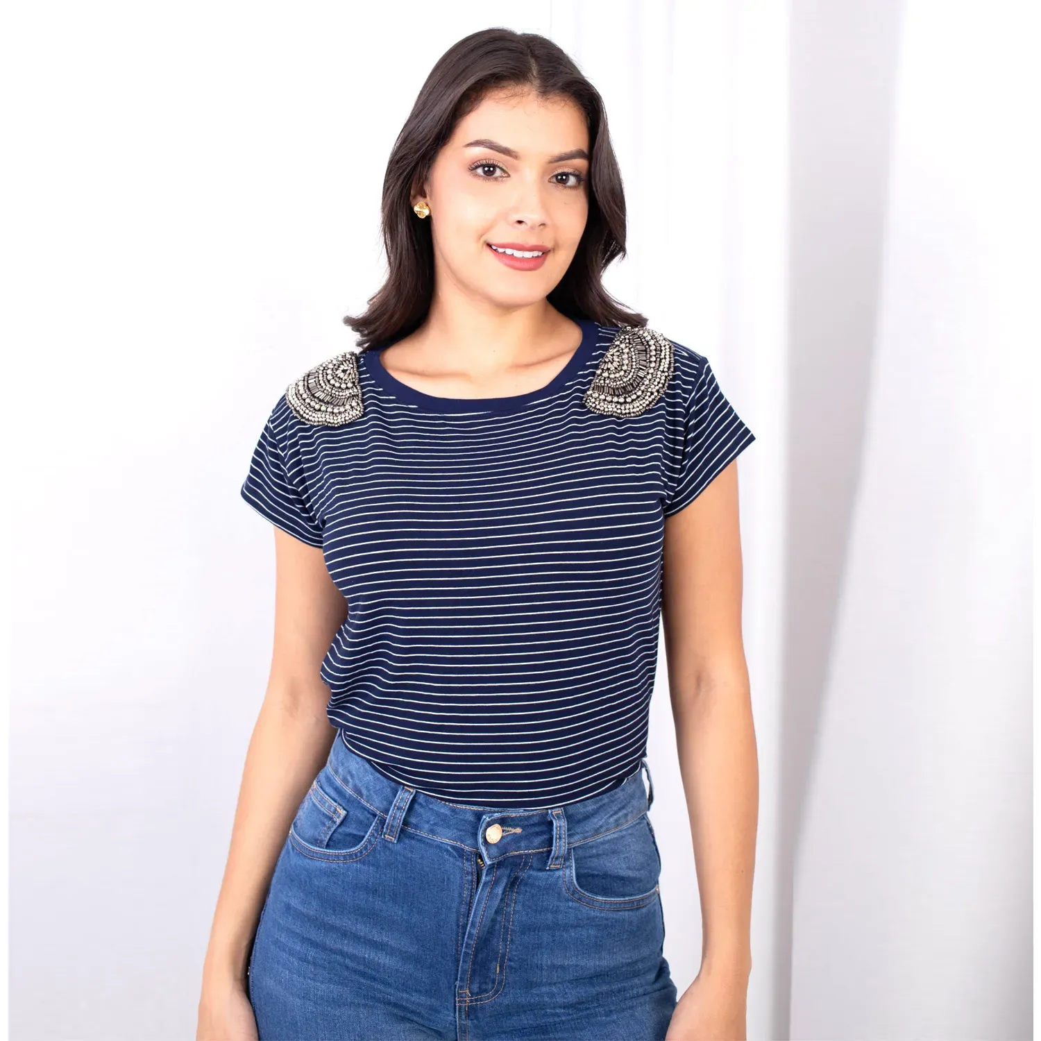 JAROLA Polo Jarola Viscosa Natalia color azul | Platanitos