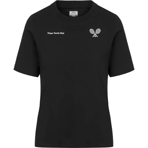 Polo Kappa Urbano Mujer Logo Iota color negro | Platanitos