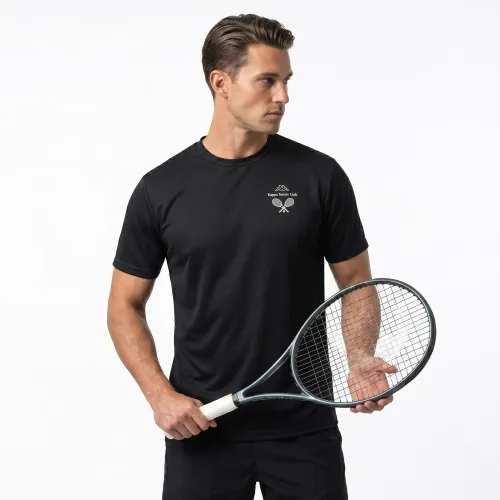 Polo Kappa Urbano Hombre Logo Ivow color negro | Platanitos