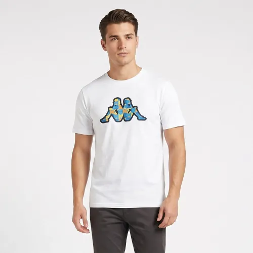 Polo Kappa Urbano Hombre Logo Isco color blanco | Platanitos