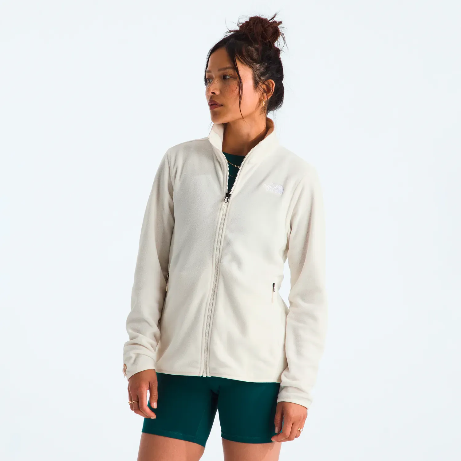 The North Face Casaca The North Face Urbana Mujer W Glacier Fleece color blanco | Platanitos
