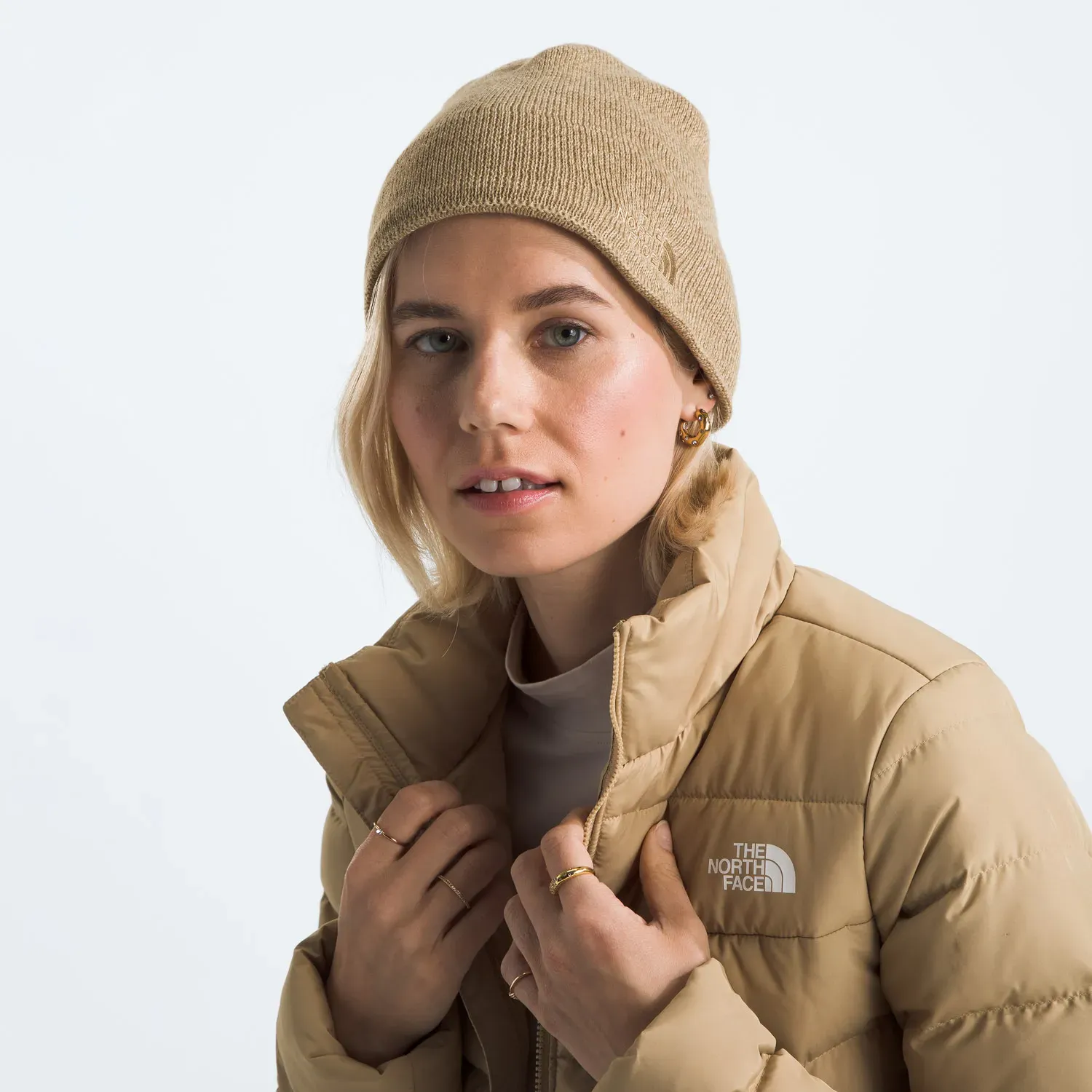 Gorro The North Face Deportiva Unisex Beanie Jim Beanie color beige | Platanitos