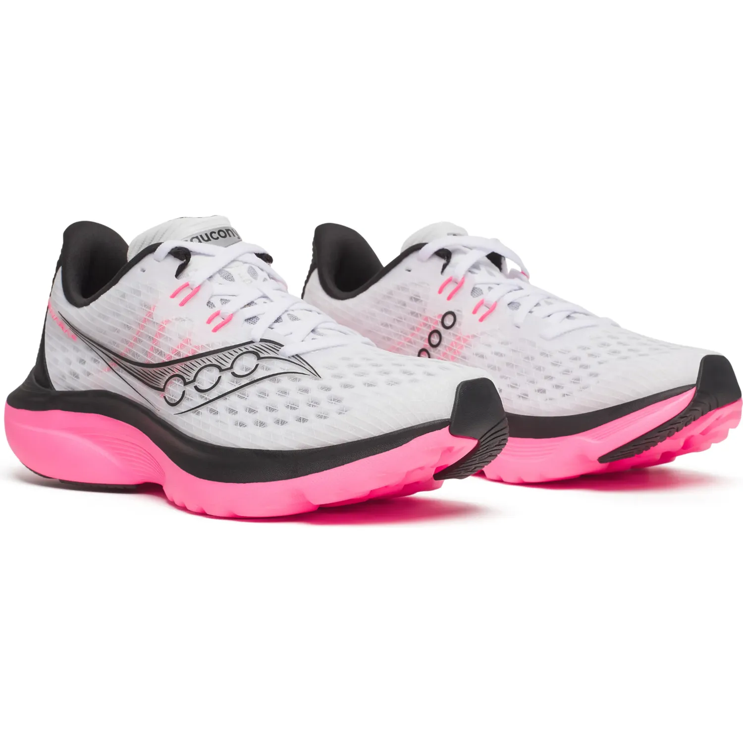 Saucony Zapatilla Saucony Running Mujer Kinvara 16 color blanco / rosado | Platanitos