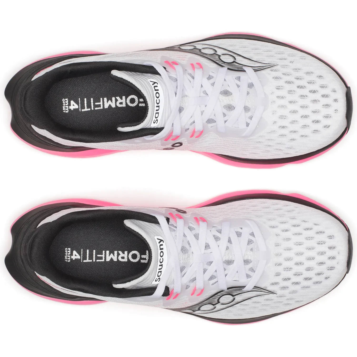 Saucony Zapatilla Saucony Running Mujer Kinvara 16 color blanco / rosado | Platanitos