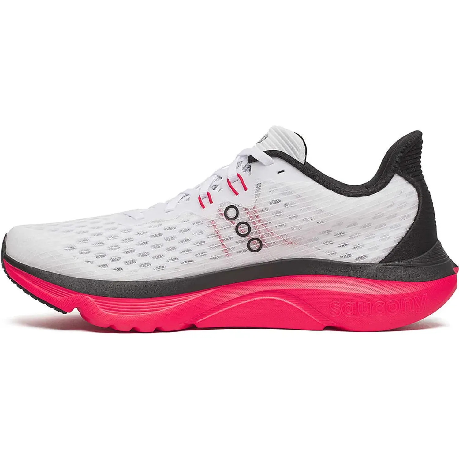 Saucony Zapatilla Saucony Running Hombre Kinvara 16 color blanco / rojo | Platanitos