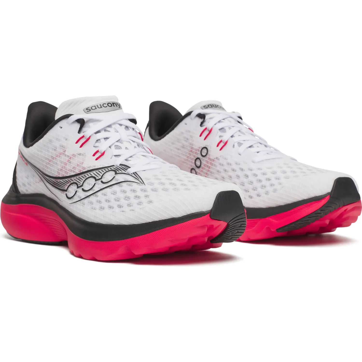 Saucony Zapatilla Saucony Running Hombre Kinvara 16 color blanco / rojo | Platanitos