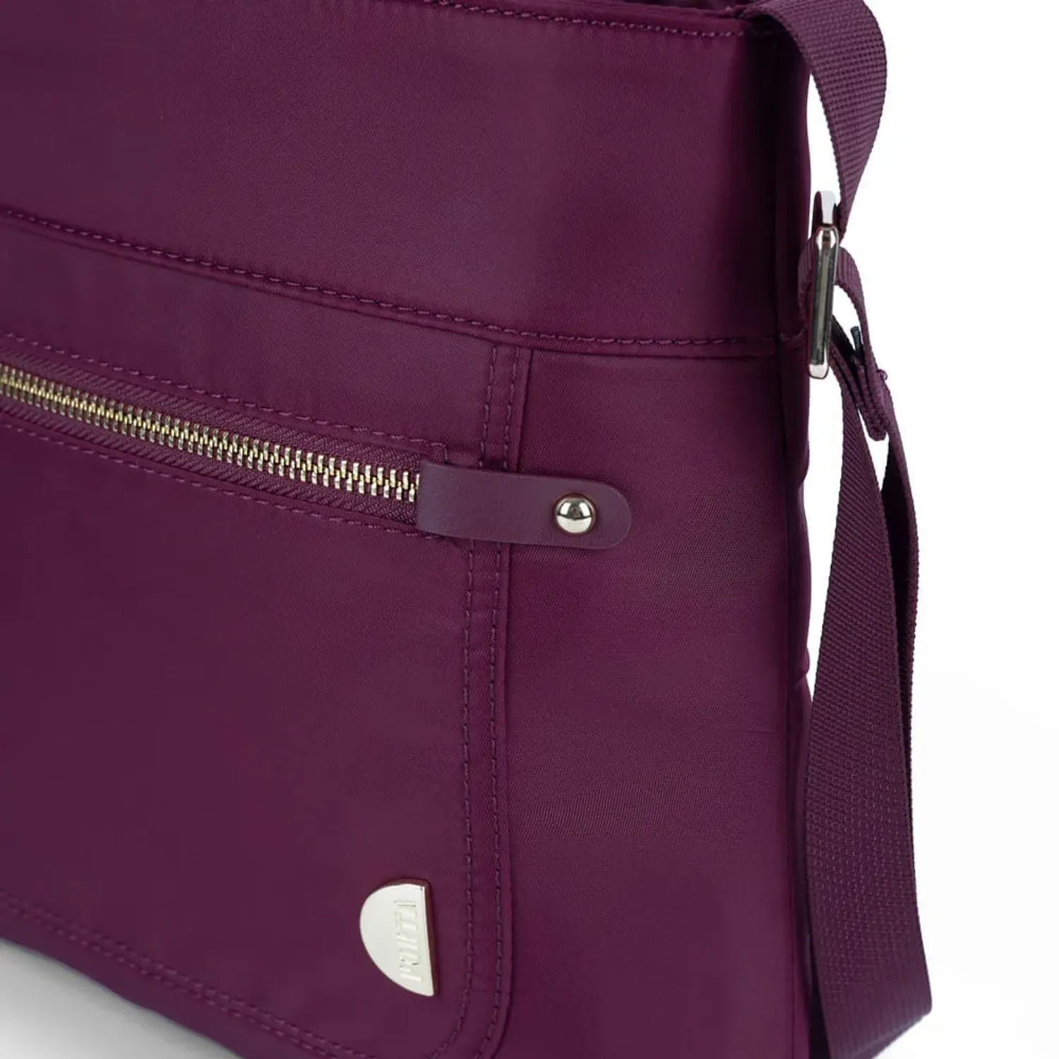 PORTA Bolso Porta Mujer Alba color guinda | Platanitos