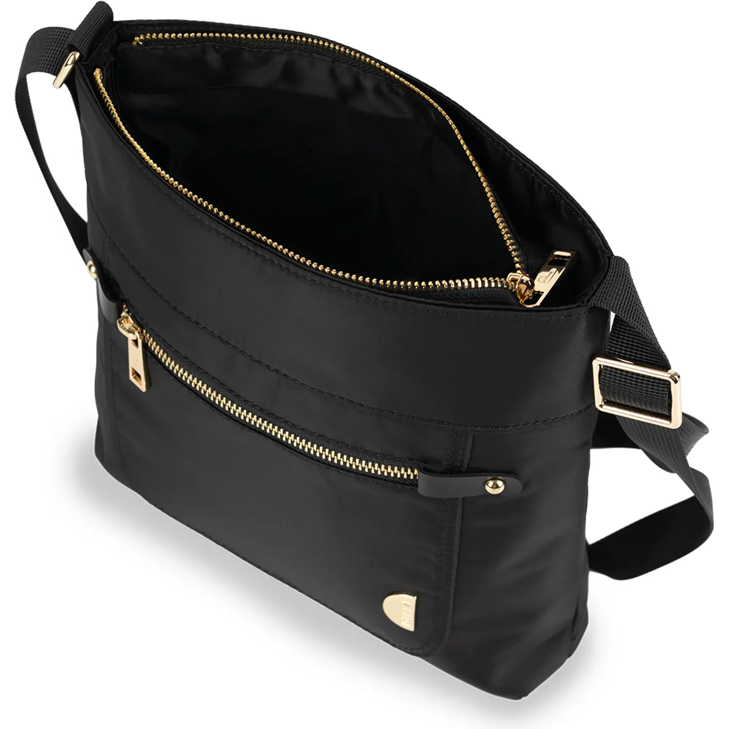 PORTA Bolso Porta Mujer Alba color negro | Platanitos