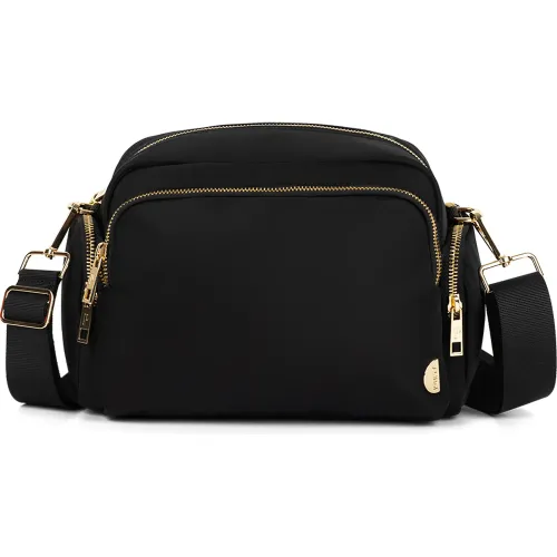 Bolso Porta Mujer Asiri color negro | Platanitos