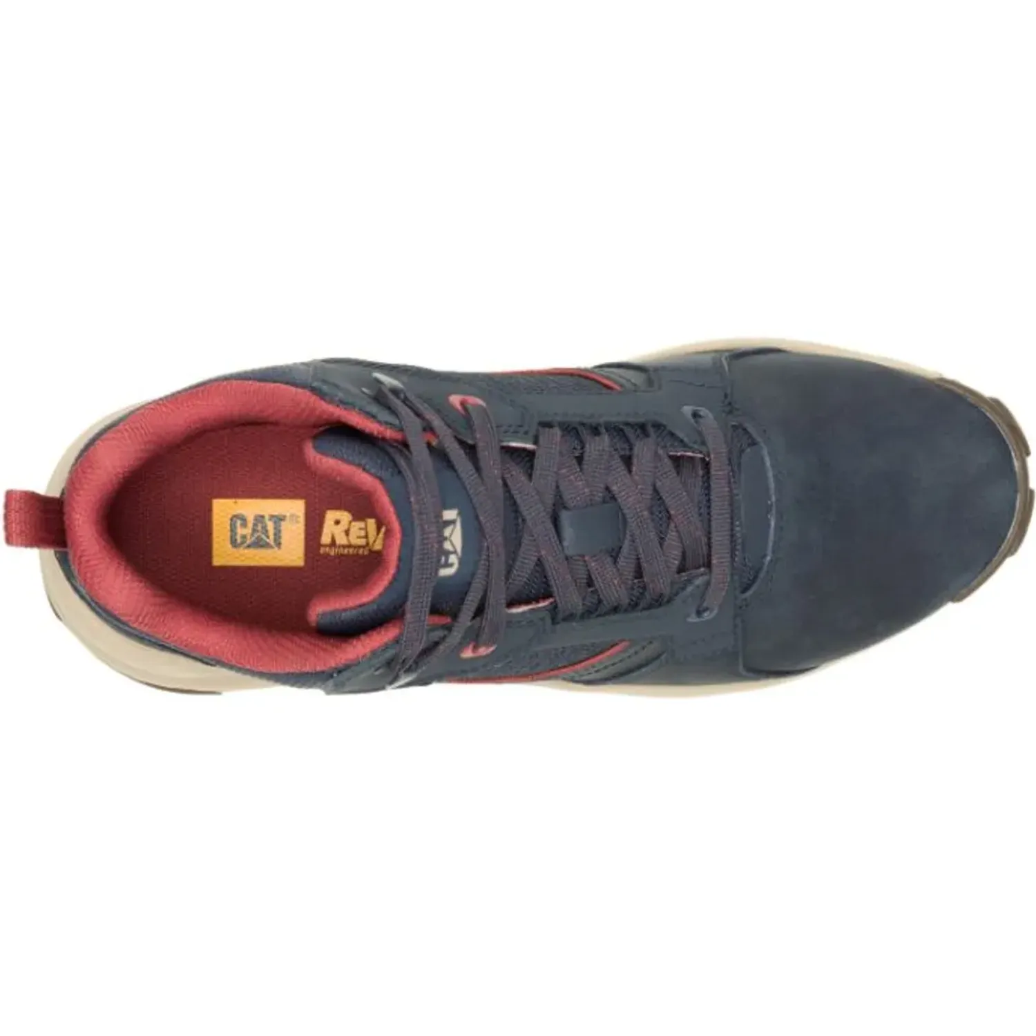 CAT Botin Cat Urbano Hombre Grapple Leather Mid color azul | Platanitos