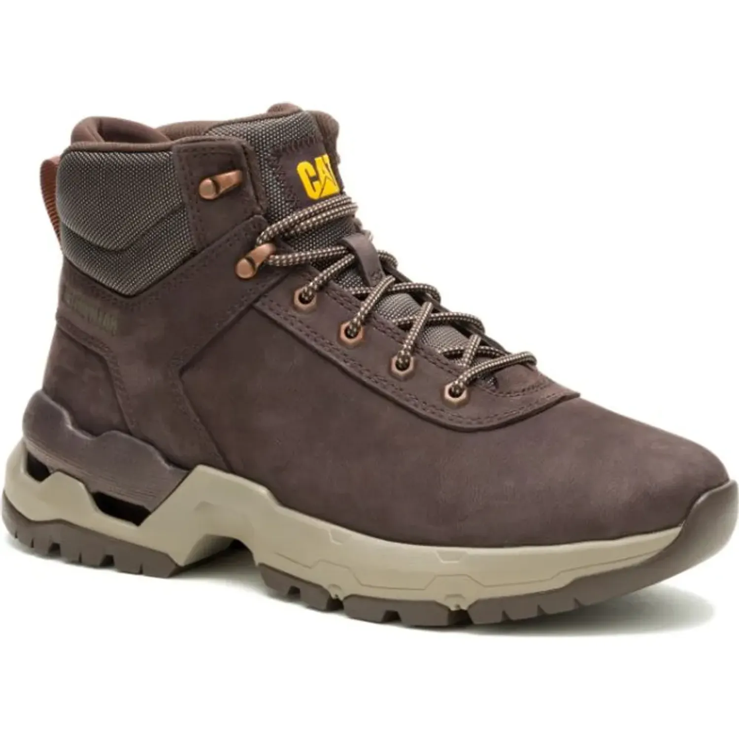 CAT Zapato Cat Botin Casual Hombre Surge Hiker color café | Platanitos