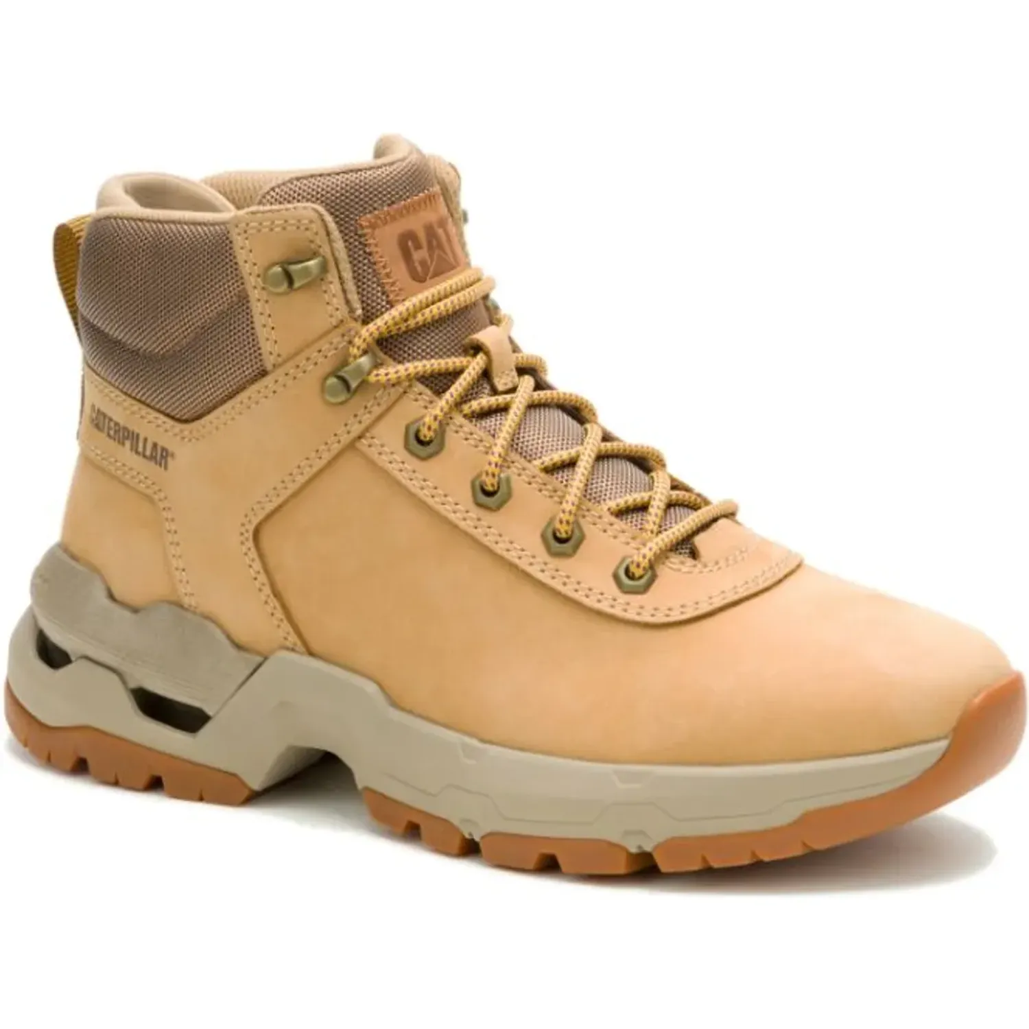 Zapato Cat Botin Casual Hombre Surge Hiker color amarillo | Platanitos