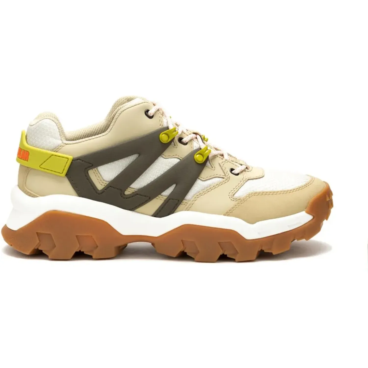 Zapatillas Cat Urbanas Hombre Reactor color beige | Platanitos