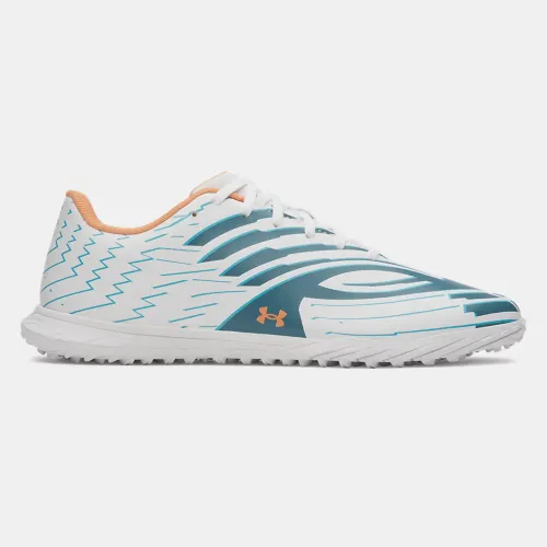 Zapatillas Under Armour De Futbol Hombre Shadow Club 4 color blanco | Platanitos