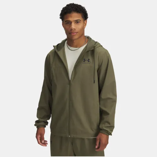 Cortavientos Under Armour Sportstyle Hombre Rival Woven Windbreaker color verde | Platanitos