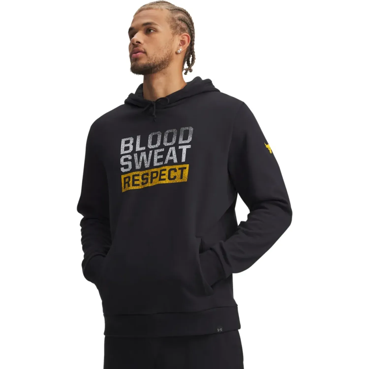 Under Armour Polera Under Armour Training Hombre Proyect Rock Rival Fleece Hd color negro | Platanitos