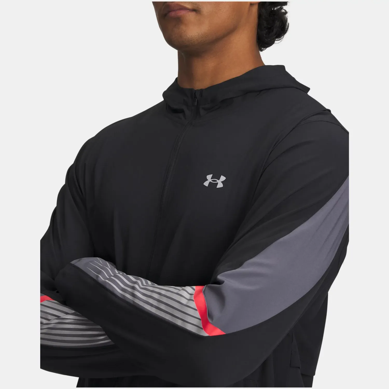 Under Armour Casaca Under Armour Running Hombre Velociti Storm Hooded Con Capucha color negro | Platanitos