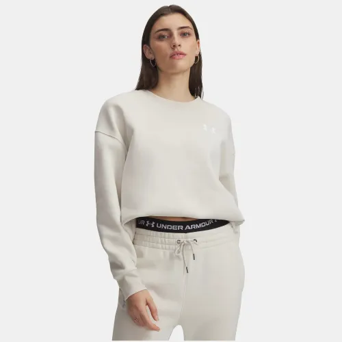 Under Armour Polera Training Mujer Essential Fleece Oversize Crew