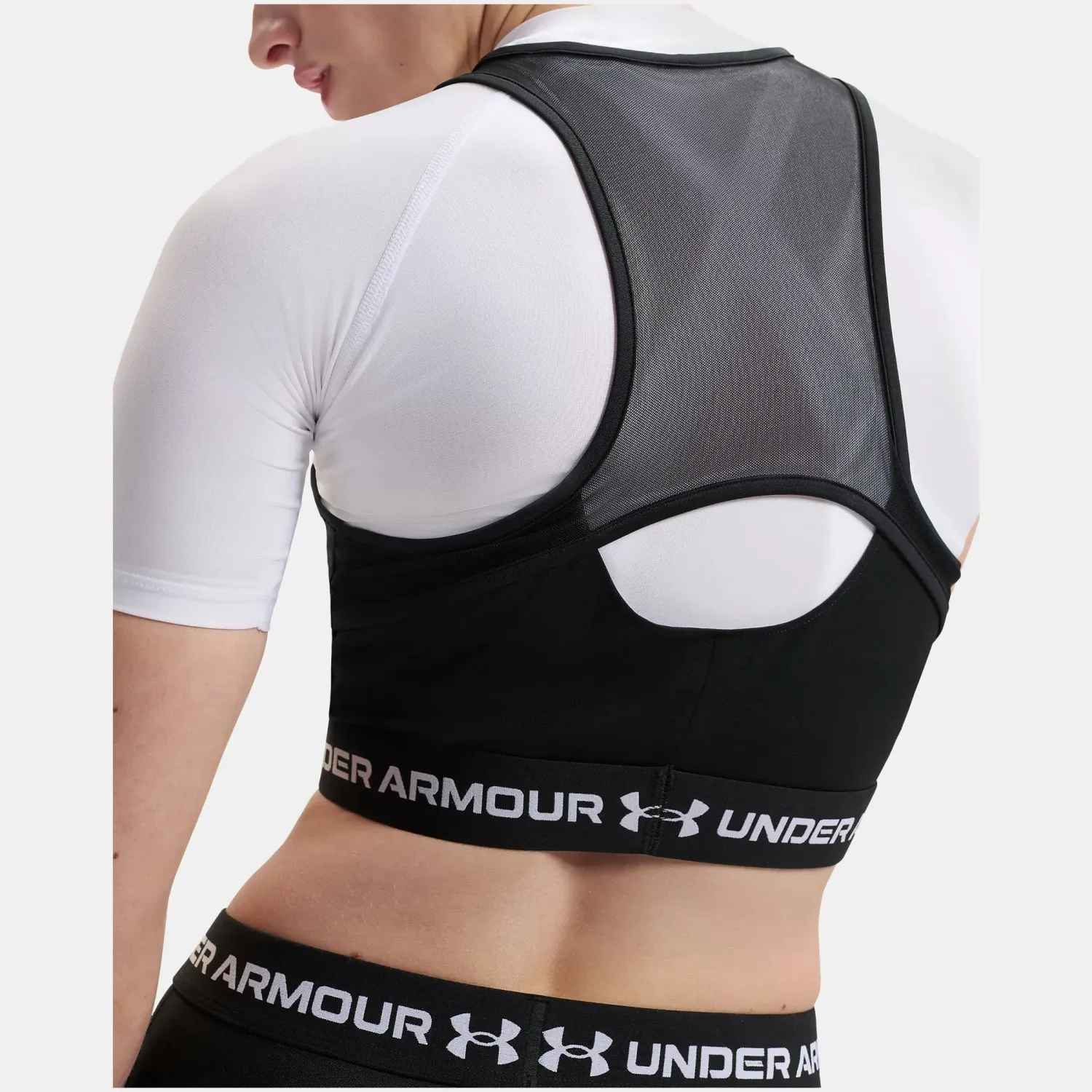 Under Armour Top Under Armour Training Mujer Heatgear Mesh Tank color negro | Platanitos
