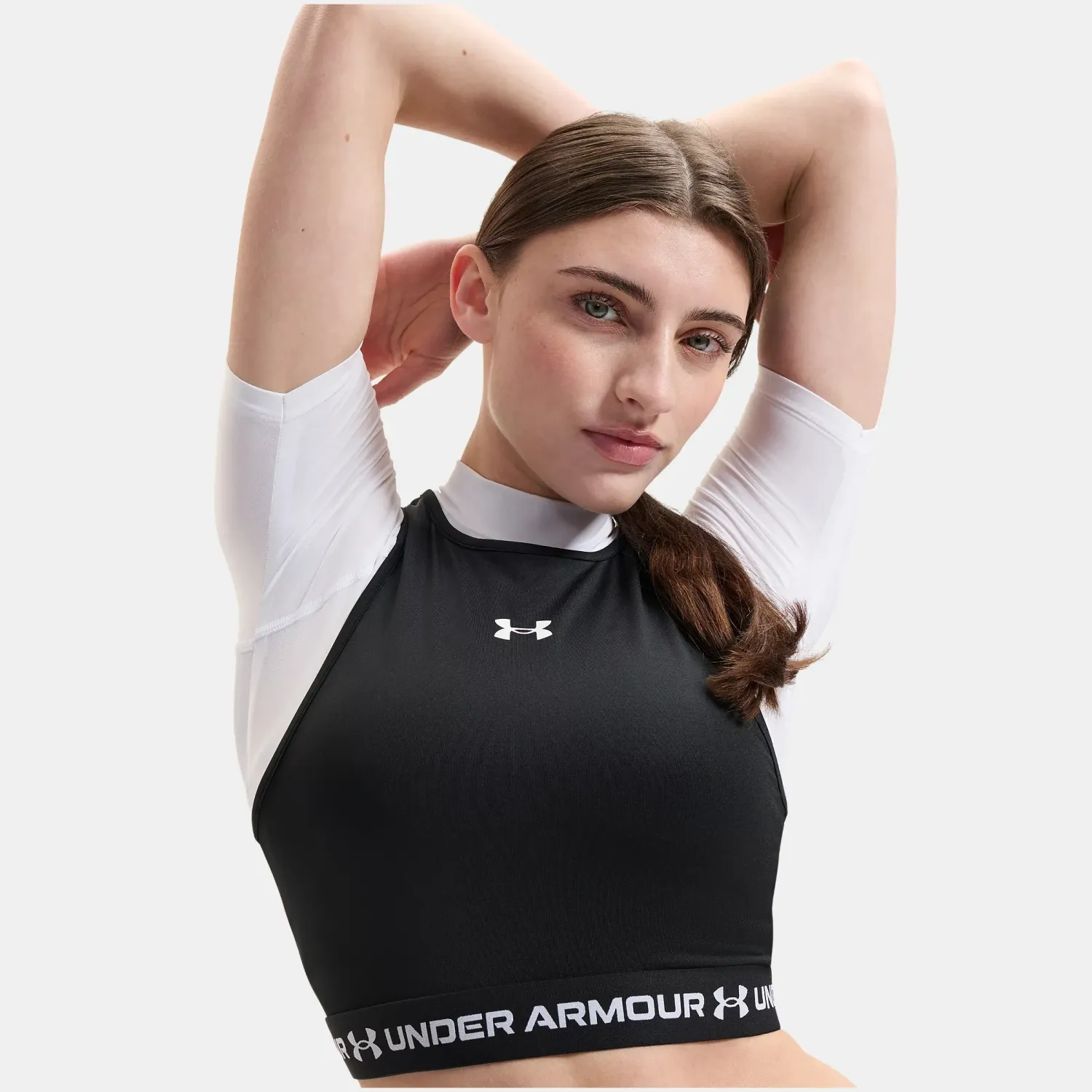 Under Armour Top Under Armour Training Mujer Heatgear Mesh Tank color negro | Platanitos