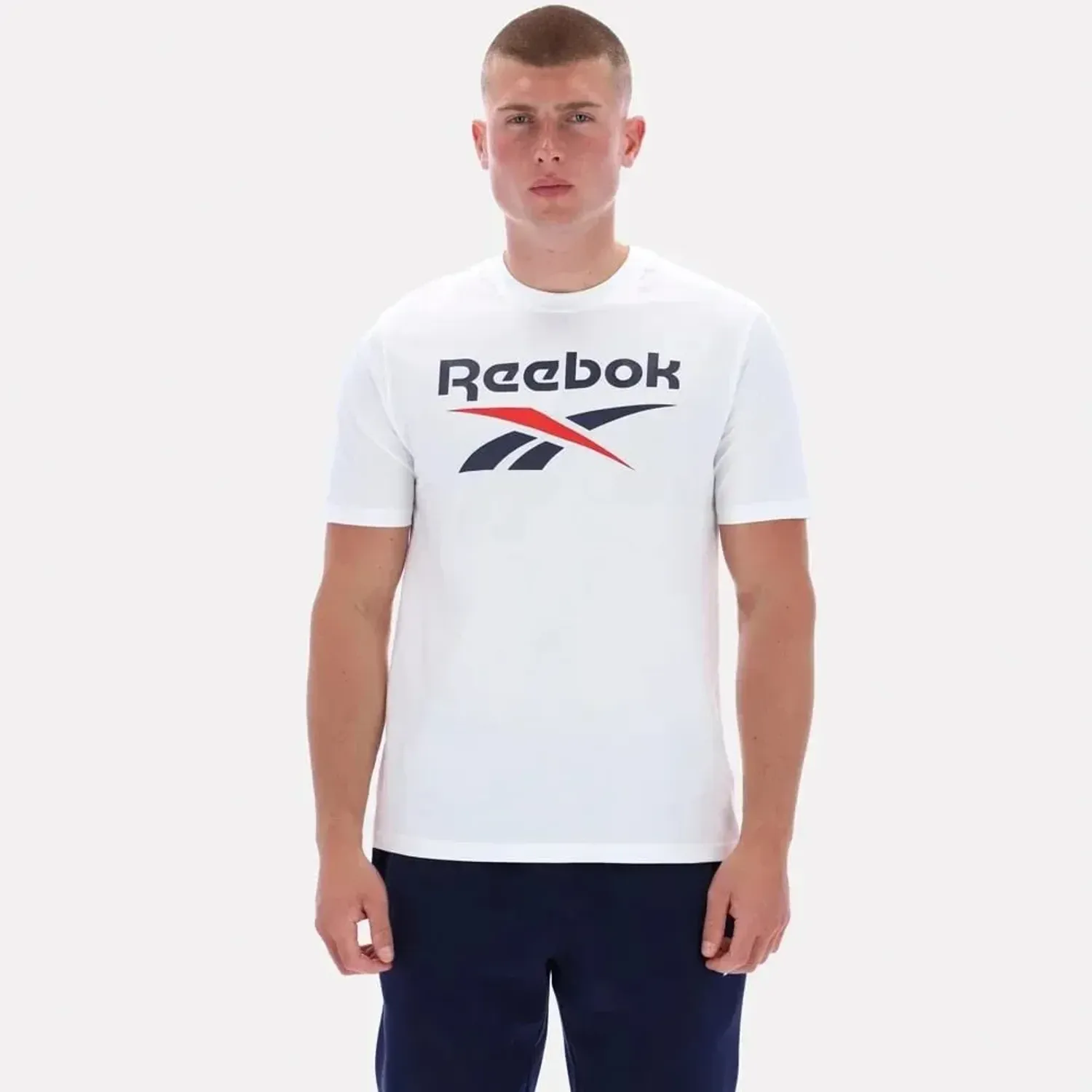 Reebok Polo Reebok Deportivo Hombre Big Logo Tee color blanco | Platanitos
