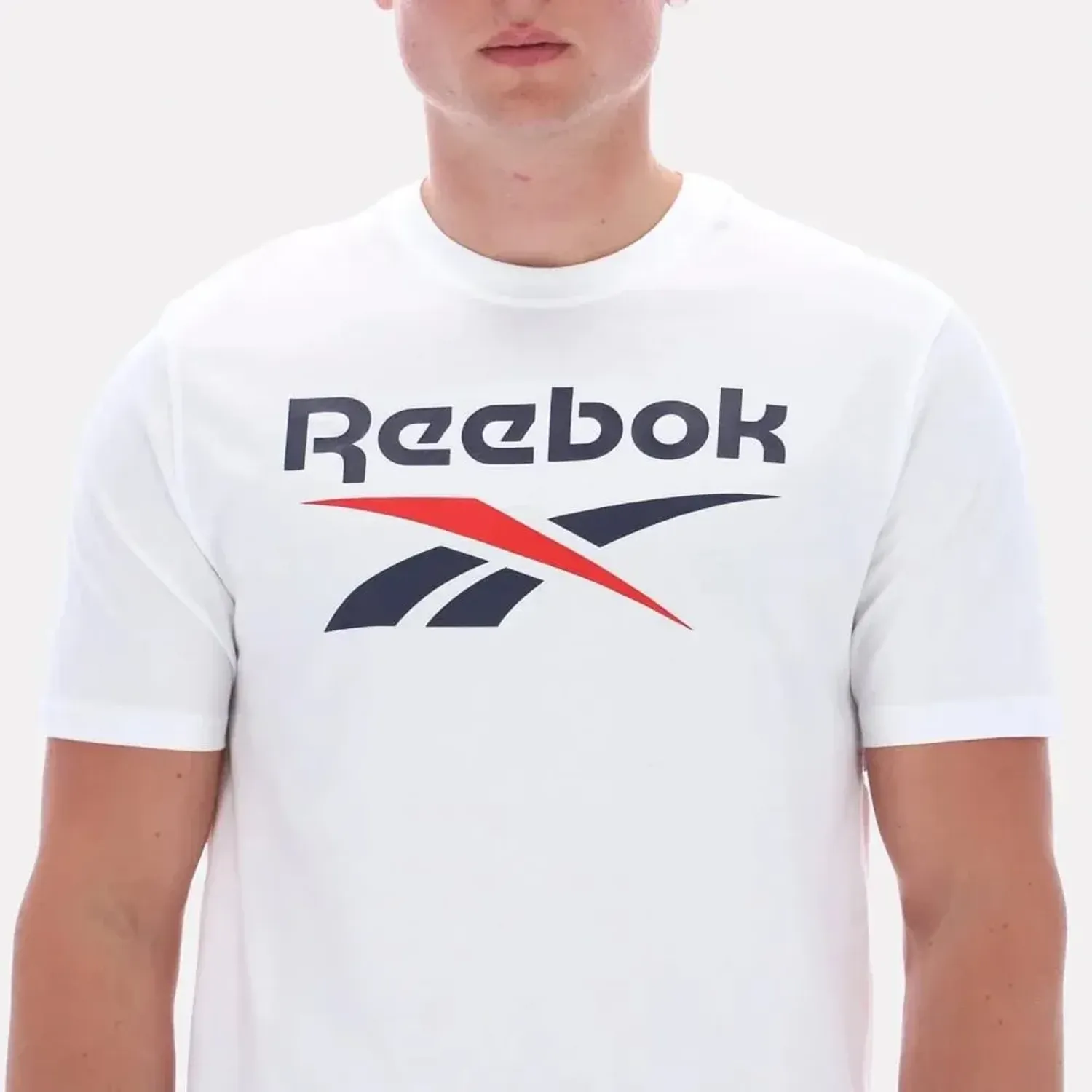 Reebok Polo Reebok Deportivo Hombre Big Logo Tee color blanco | Platanitos
