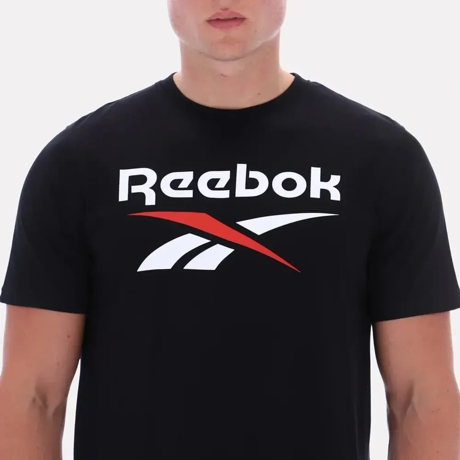 Reebok Polo Reebok Deportivo Hombre Big Logo Tee color negro | Platanitos